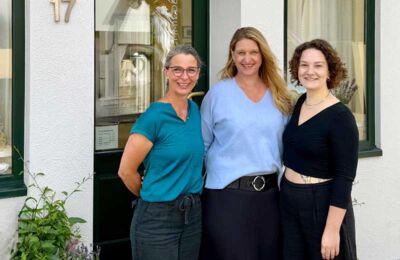 Unsere Mitarbeiter Kerstin Pielsticker, Susanne Nauels und Linn Roijen-Schade (v.l.n.r.)